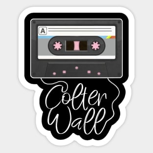 Love Music Colter Proud Name Awesome Cassette Sticker